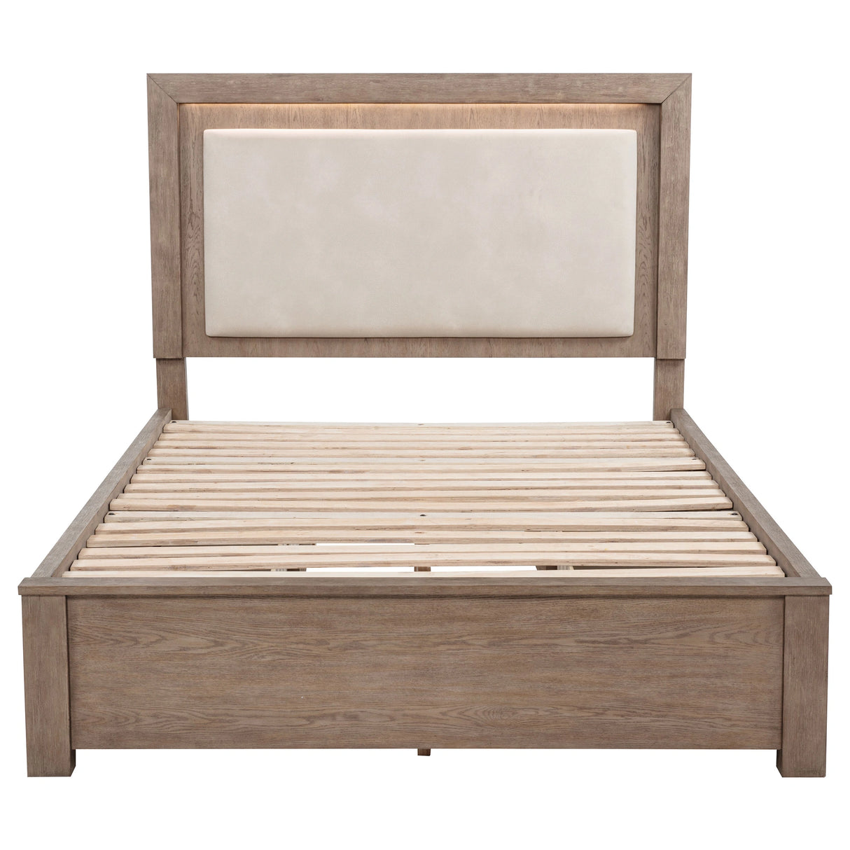 Kenora Panel Platform Storage Bed with LED Lighting