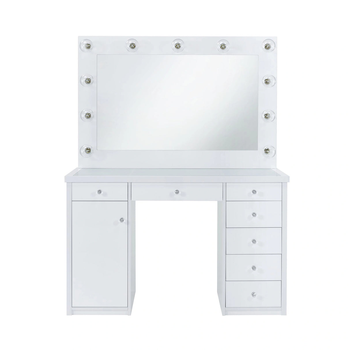 Amia Complete Dressing Table with Lightbulbs
