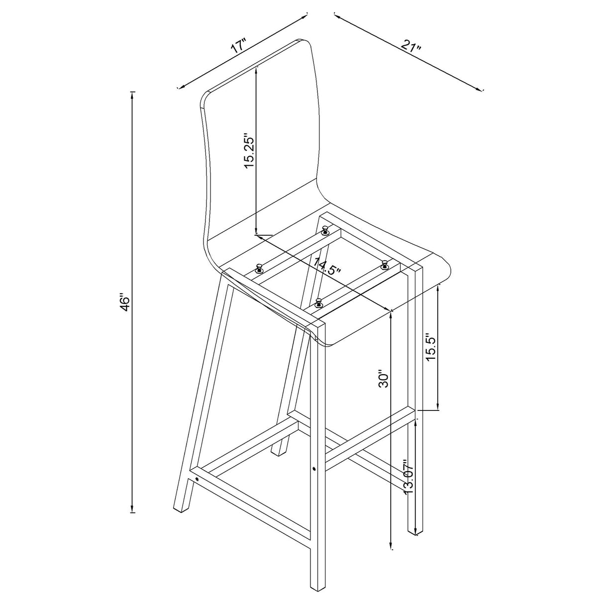 Tolbert Bar Table Set