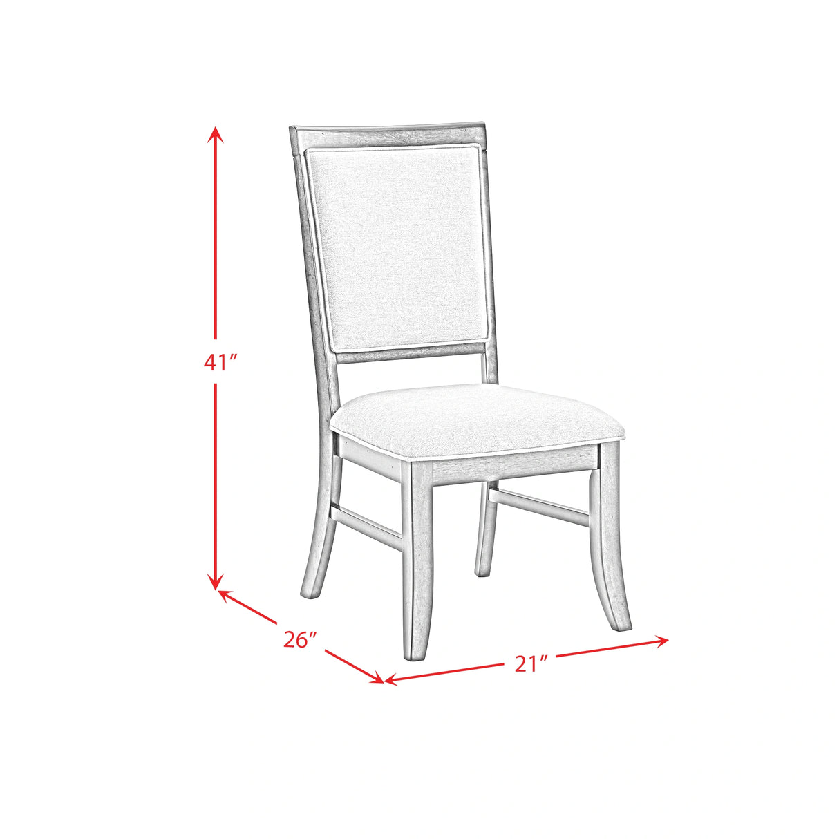 Phillipe Standard Height Dining Set in Cherry-Table and Four Chairs
