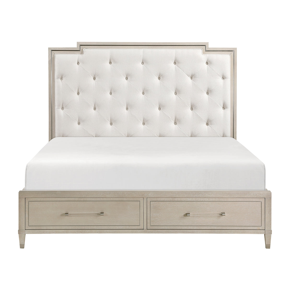 Genoa-(3) Queen Platform Bed with Footboard Storage image