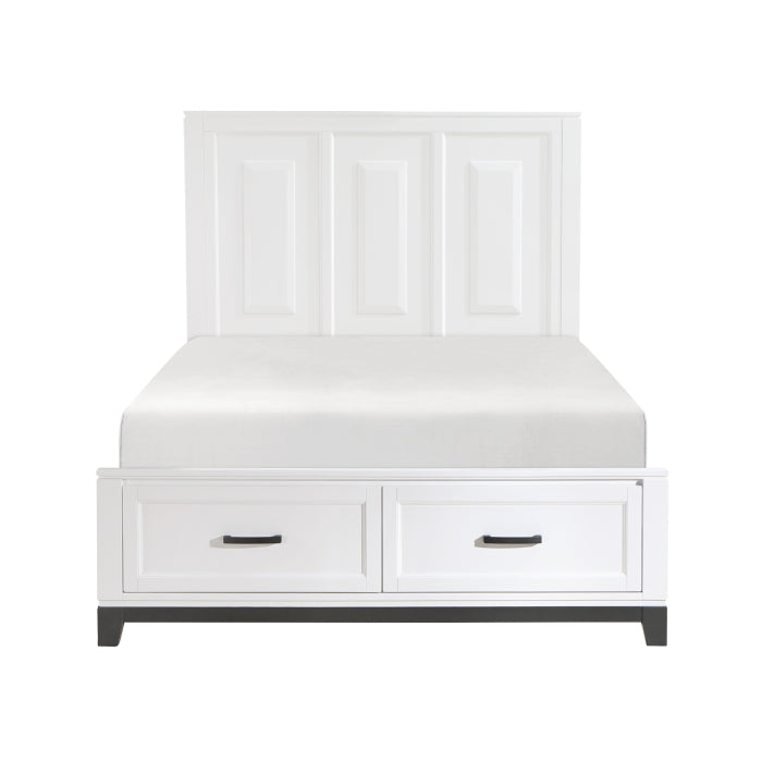 Garretson (3) Queen Platform Bed with Footboard Storage