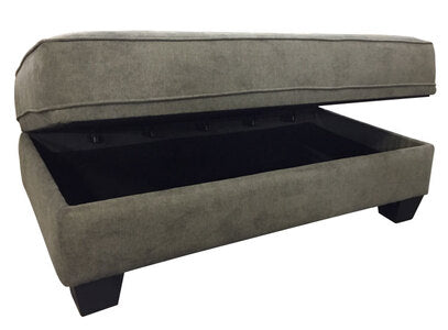 Rect. Storage Ottoman - Brinkley Tobacco