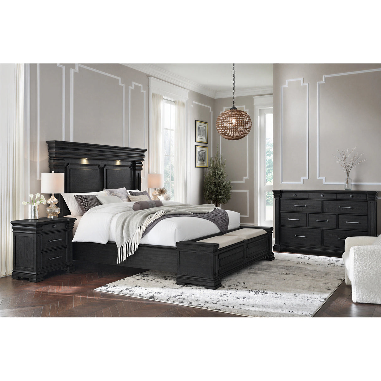 Kings Court Storage Bedroom Set