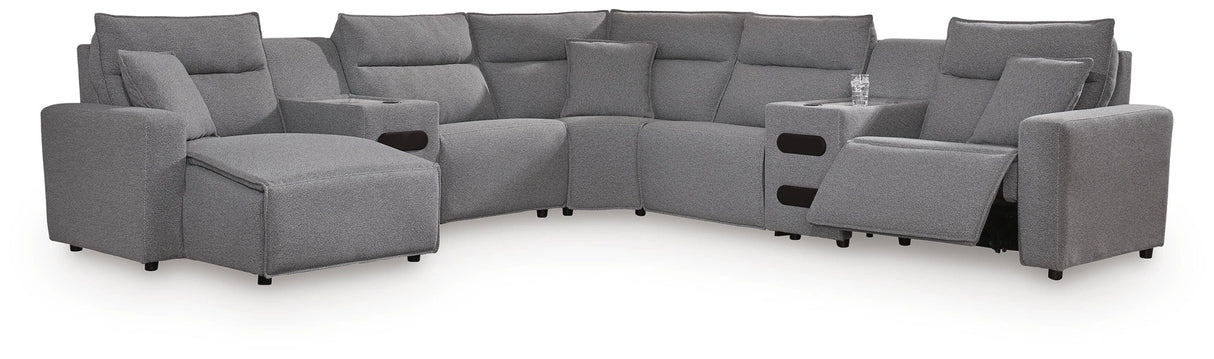 Modmax II Power Reclining Sectional with Chaise and Audio Consoles