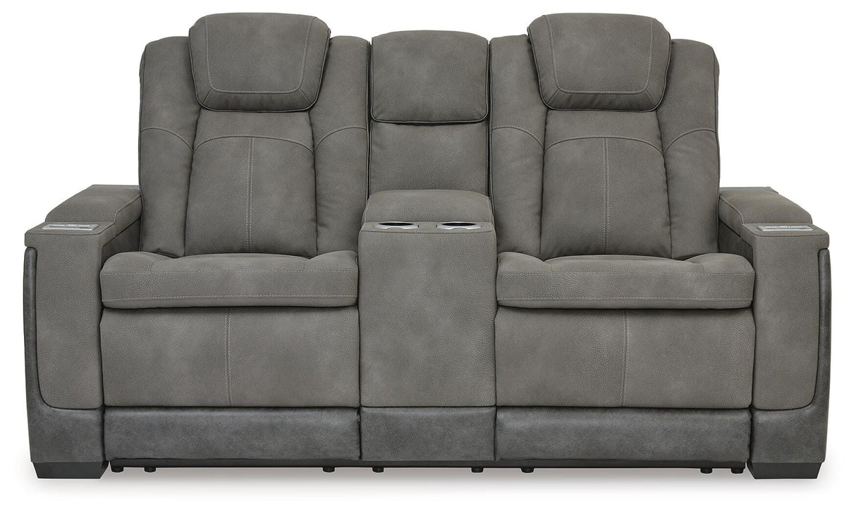Next-Gen DuraPella Power Reclining Loveseat with Console