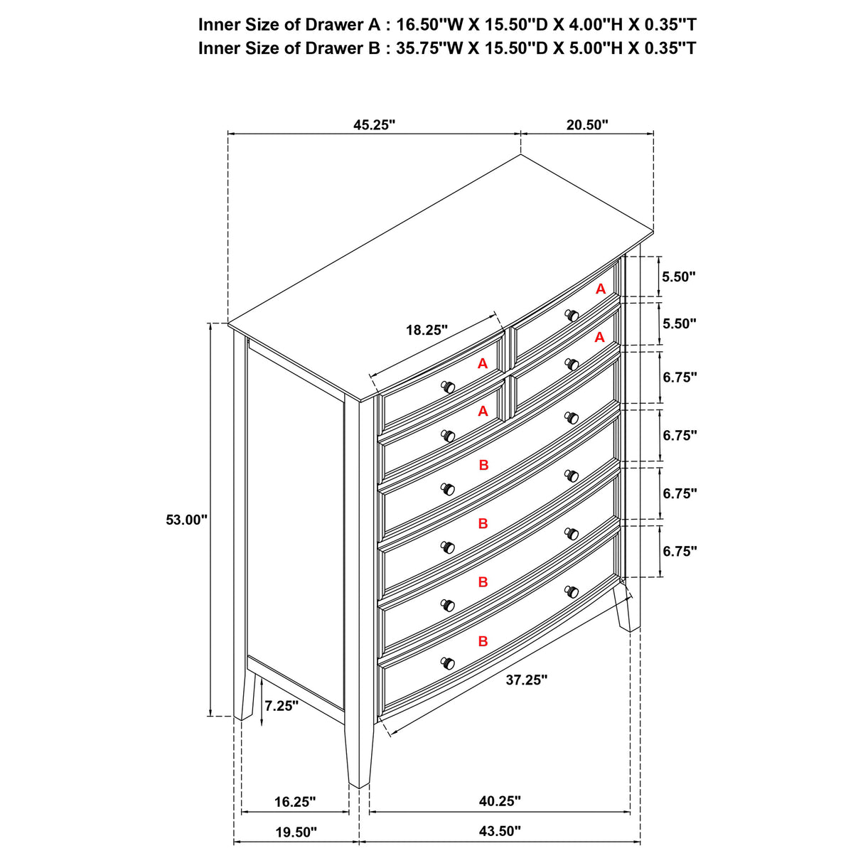 Bexhill Chest of Drawers