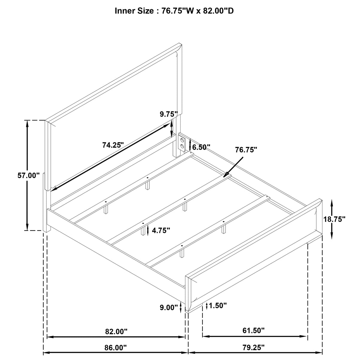 Gracemont Panel Bed