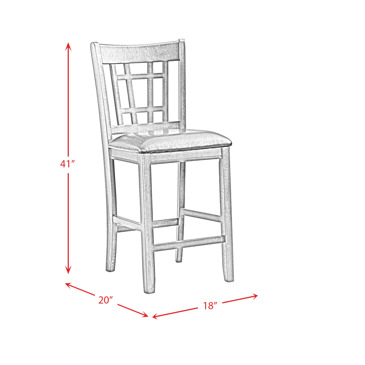 Max Pub 5PC Dining Set-Table and Four Chairs