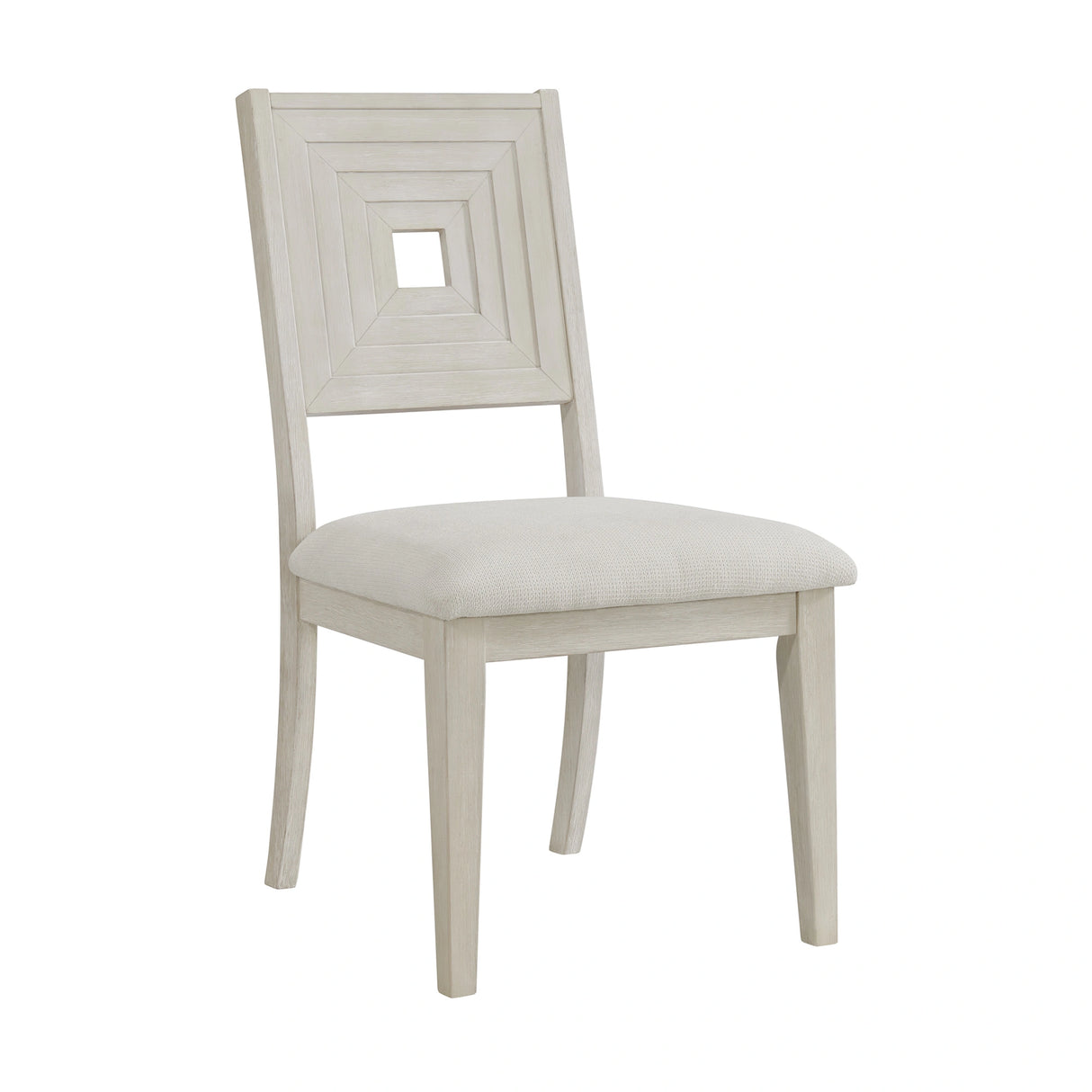 Avalanche Standard Height Dining Set in Antique White-Table and Four Chairs