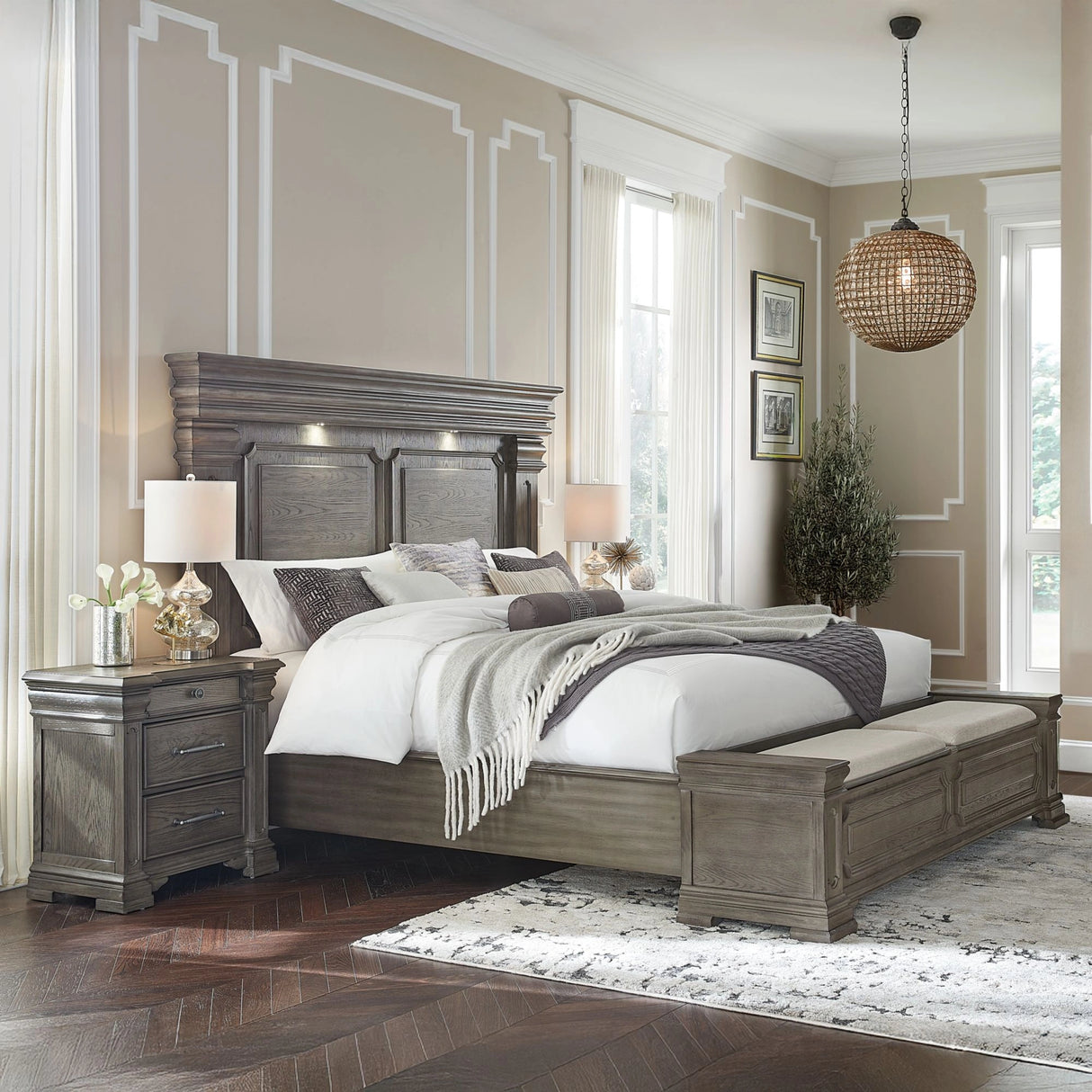 Kings Court Storage Bedroom Set