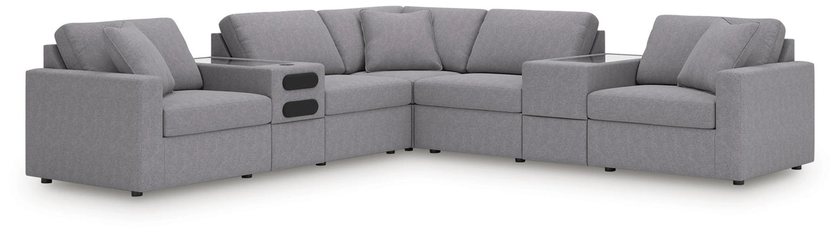 Modmax Balanced Sectional with Audio and Storage Consoles