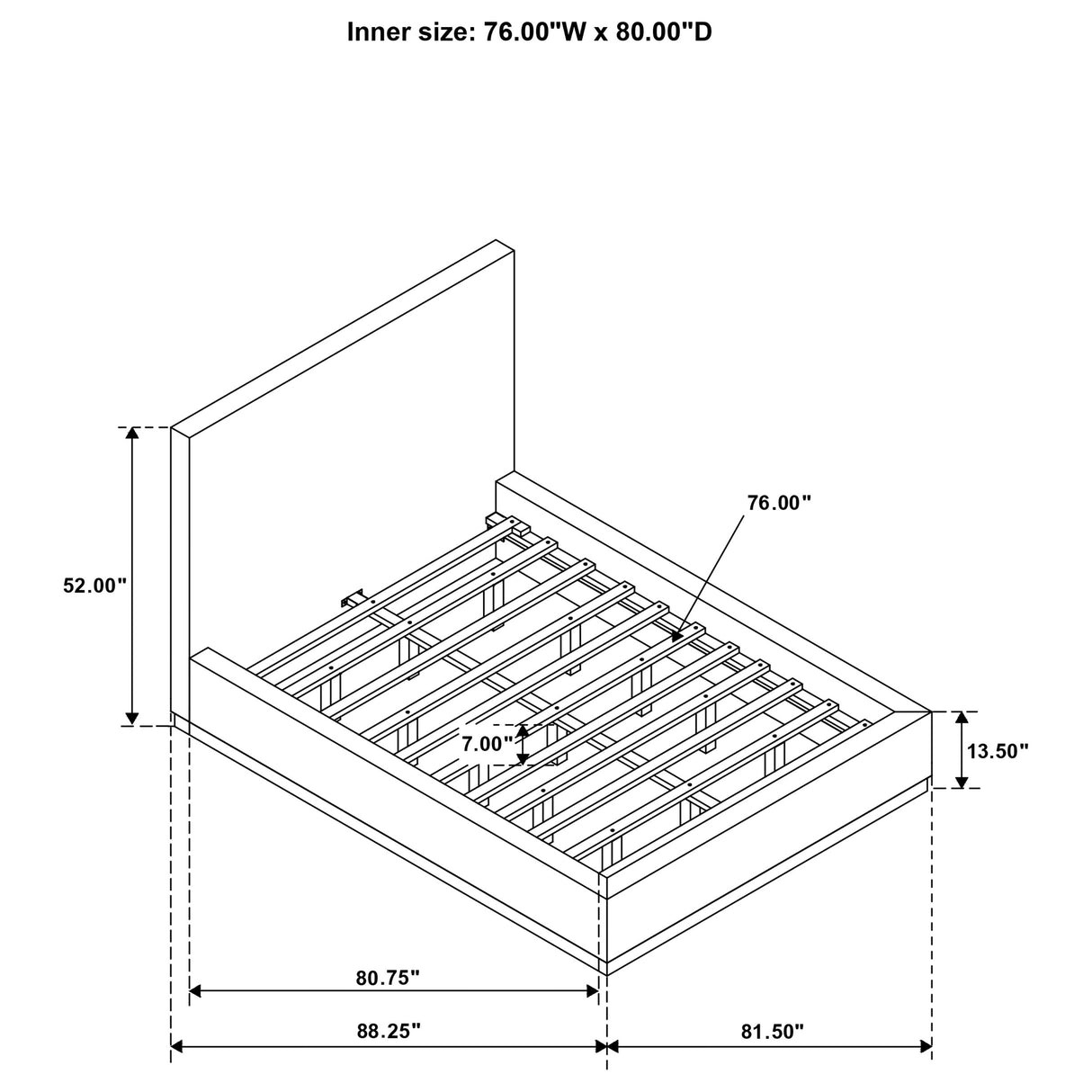 Knox Panel Platform Bed