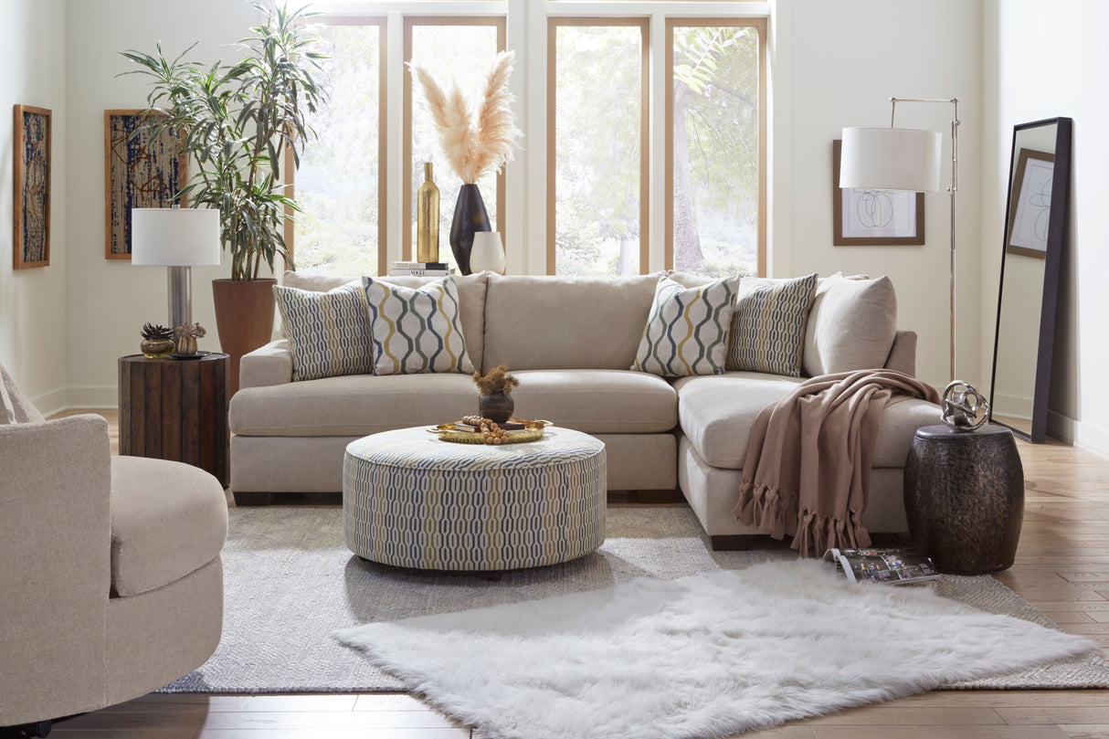 Behold Home 3140 Tampa Cream Sectional