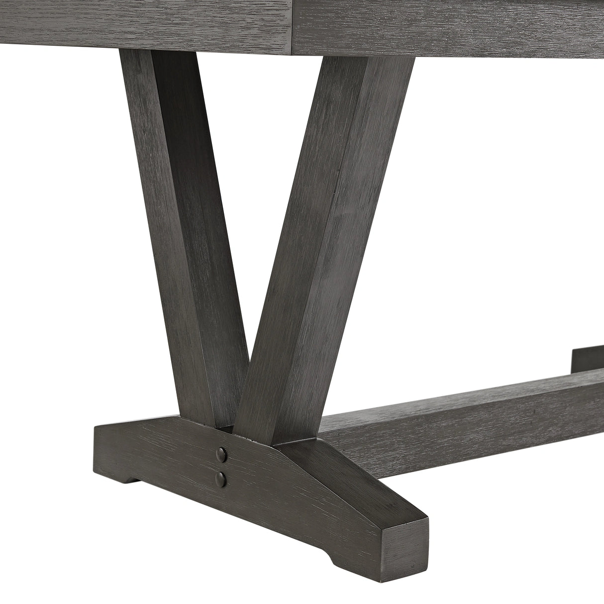 Everdeen Dining Set in Charcoal-Table & Four Chairs