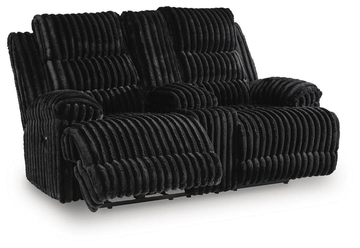 Rhine Falls Reclining Loveseat with Console