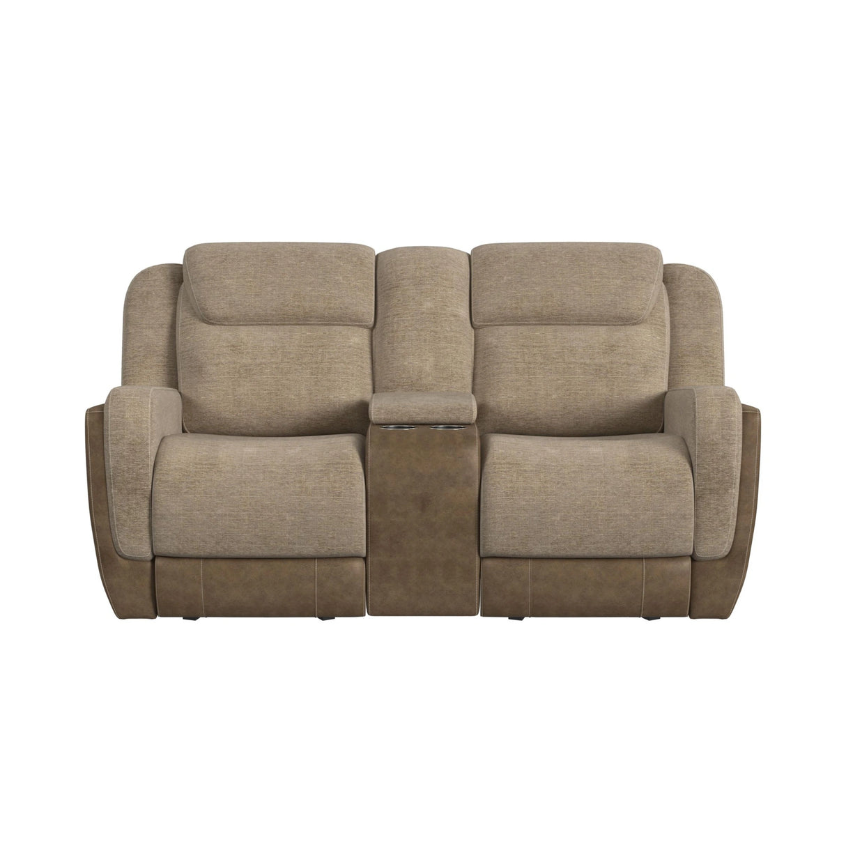 Hornet Motion Glider Loveseat with Console