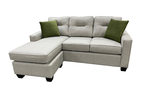 44865G Sofa Chaise Queen Sleeper Gel - Hazey Fog
