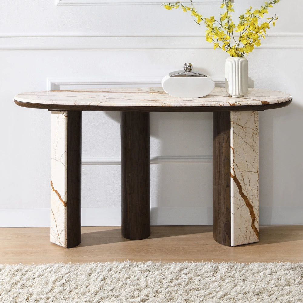 Console Table W/Marble Top