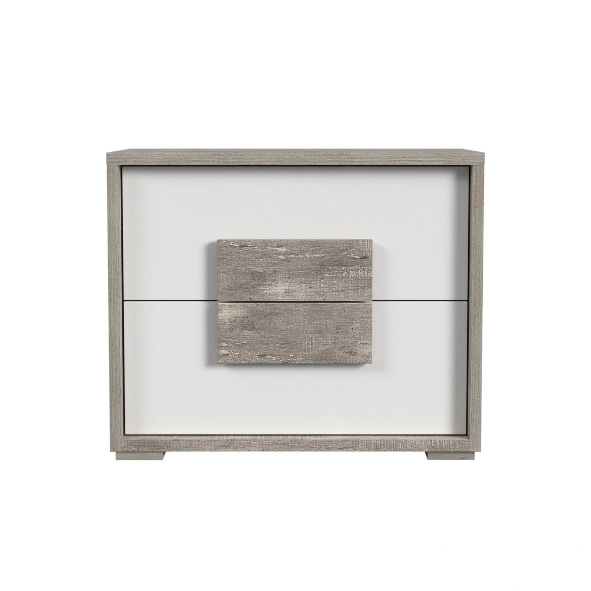 San Matteo 2-Drawer Nightstand with USB in Dual Tone