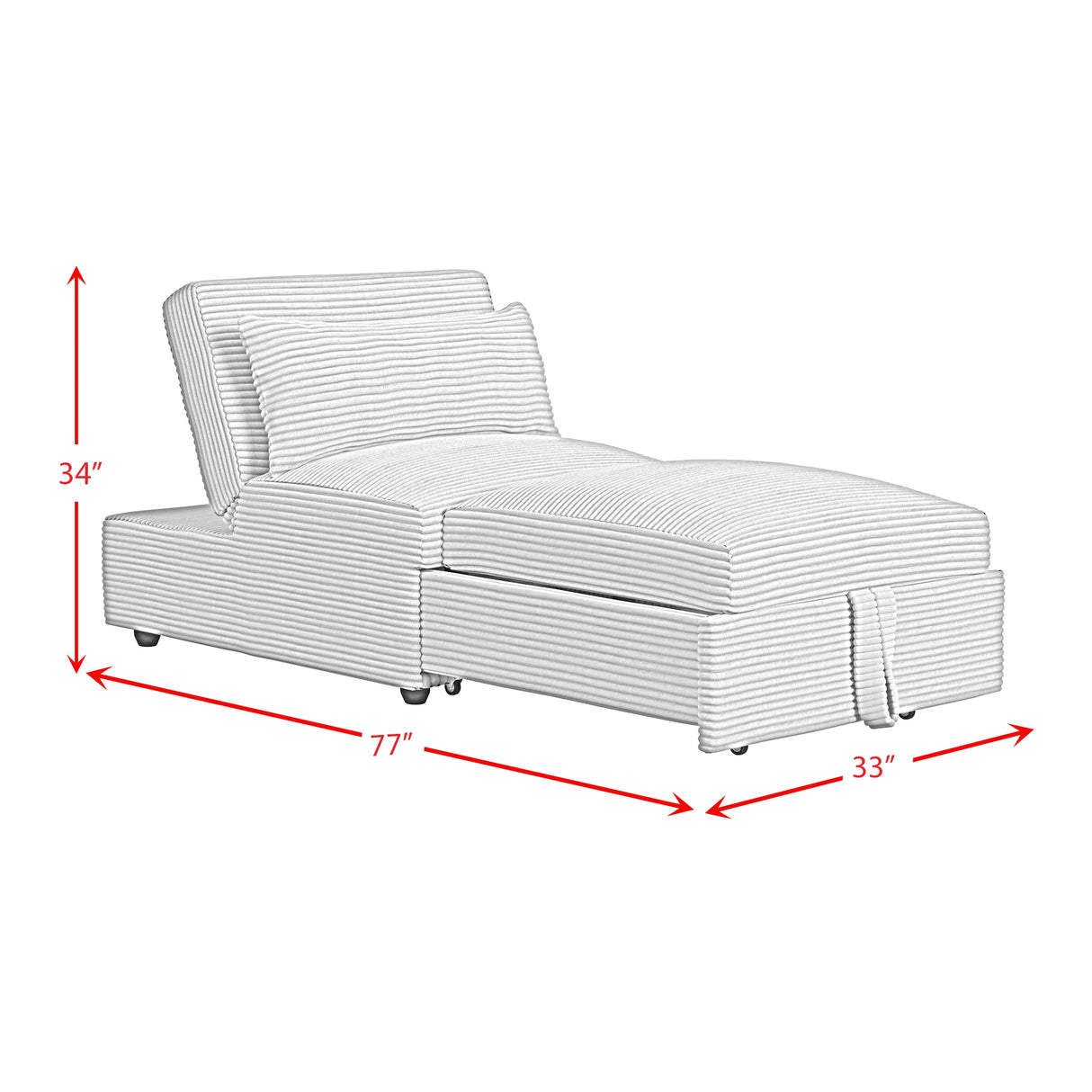 Pluto Chair with kidney pillow, Klik Klak and Pop up in Coronado Grey