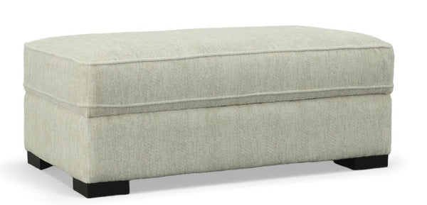 49547 Rectangular Storage Ottoman - Zaftig Parchment