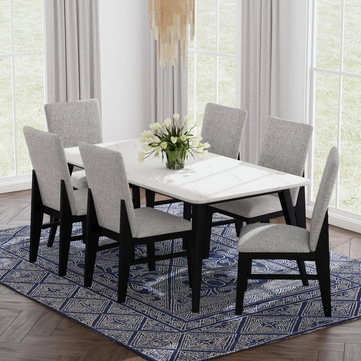 Marlene Dining Set in Black