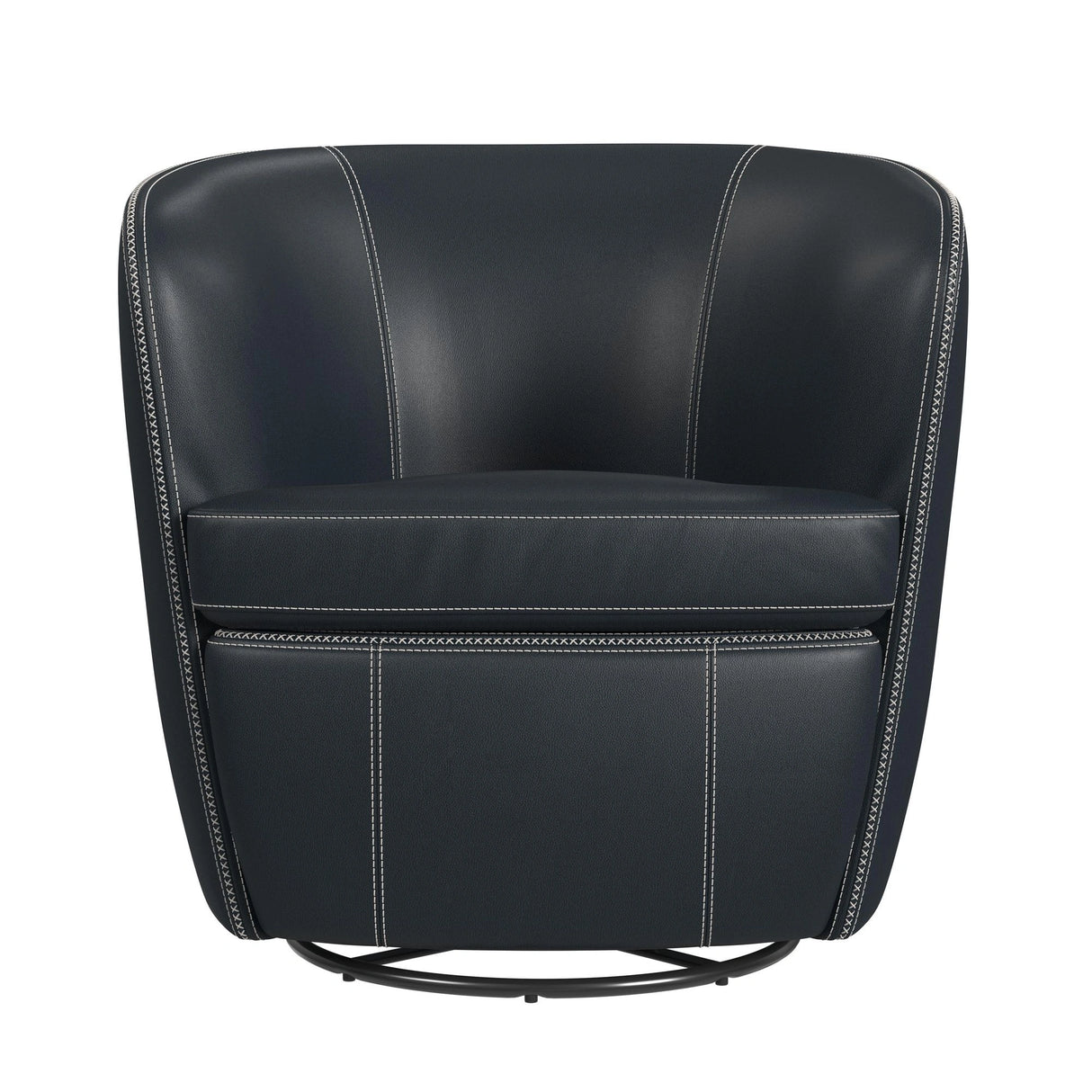 Vito Swivel Chair in Pebble Navy