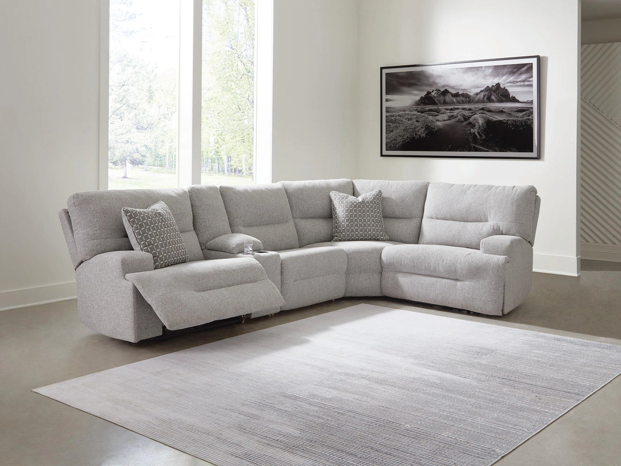 Acklen Place Power Reclining Sectional with Storage Console