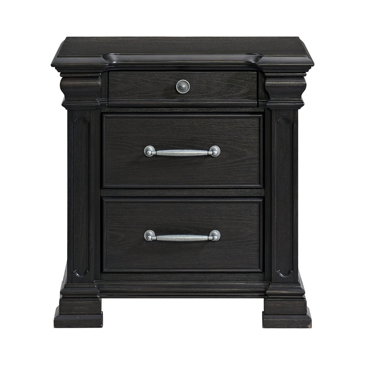 Kings Court 3-Drawer Nightstand (Sliding Top)