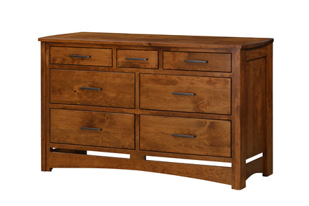 561-CCH Triple Dresser 20½X65X37¼ Homestead 119-cappucino / Character Cherry