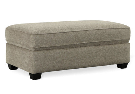 64343 Rectangular Cocktail Ottoman - Lux Pewter