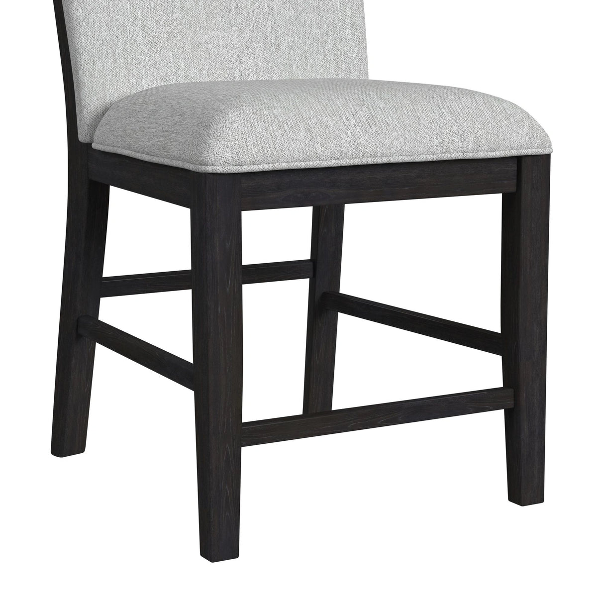 Transcend Side Chair with Light Grey Fabric in Charcoal (2 Per Carton)