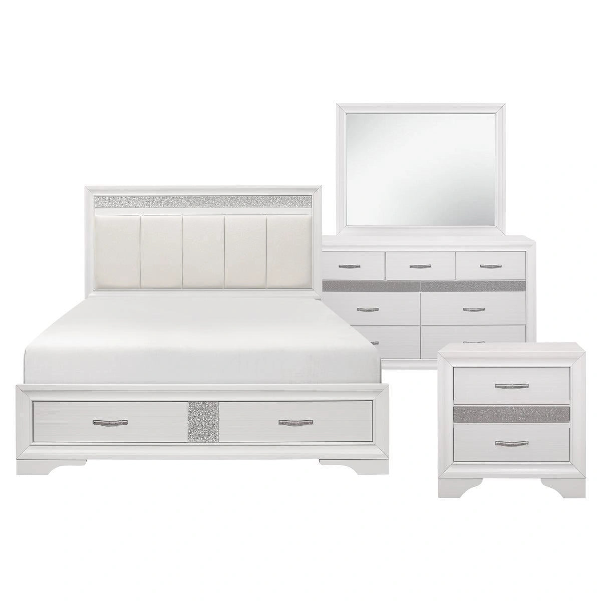 Luster 4 & 5 Piece Queen Bed Set image