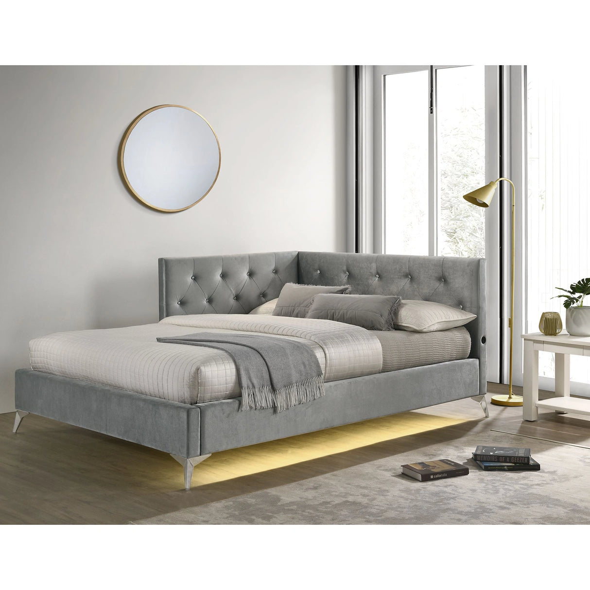 Amberley UPH Corner Bed with LED and USB