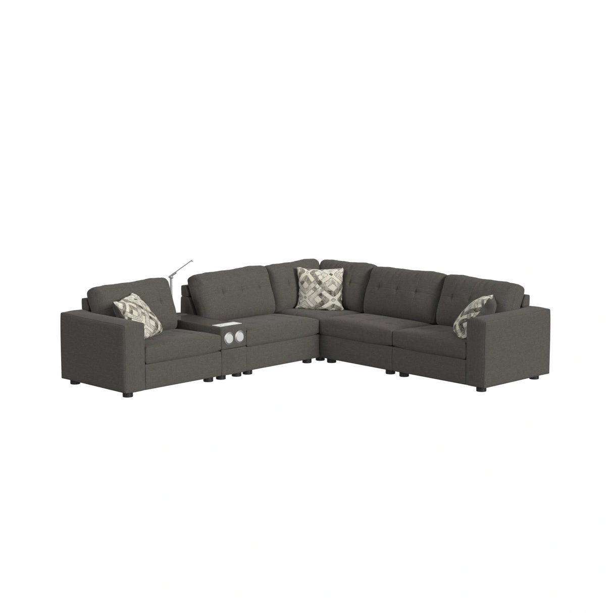 Options One Chair in Palmer Plus Ash with 1 Pillow 20"