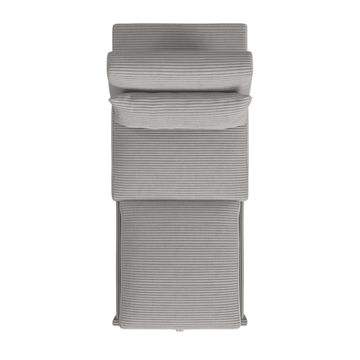 Pluto Chair with kidney pillow, Klik Klak and Pop up in Coronado Grey