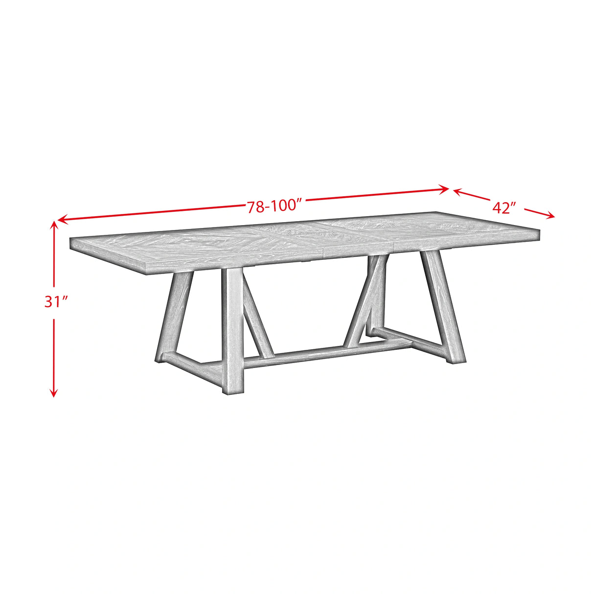 Transcend Table in Charcoal