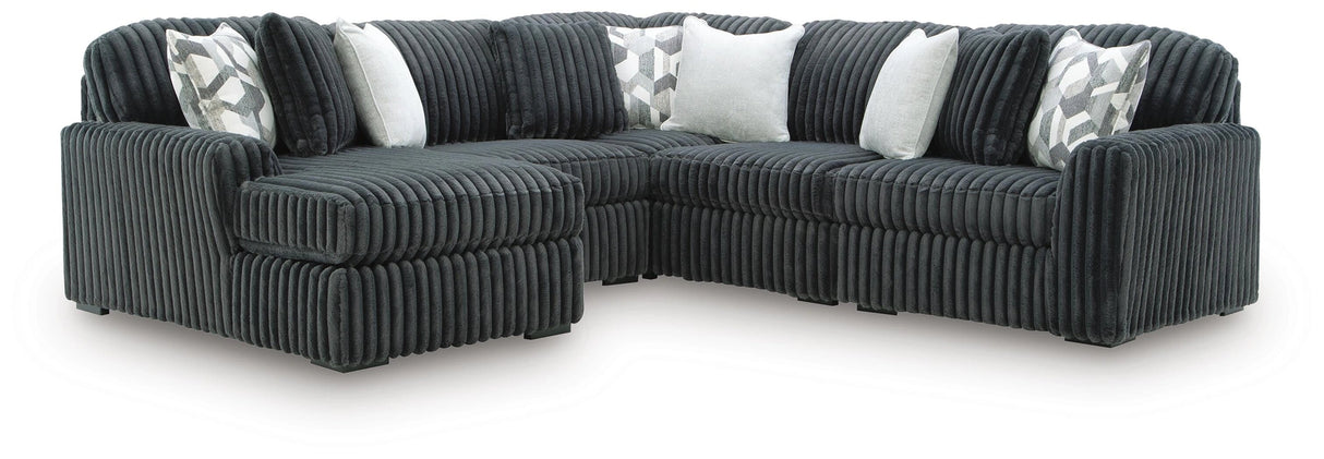Midnight-Madness Sectional with Chaise