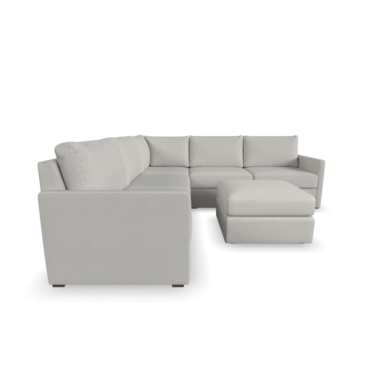 Flex 5-Seat Sectional with Narrow Arm and Ottoman