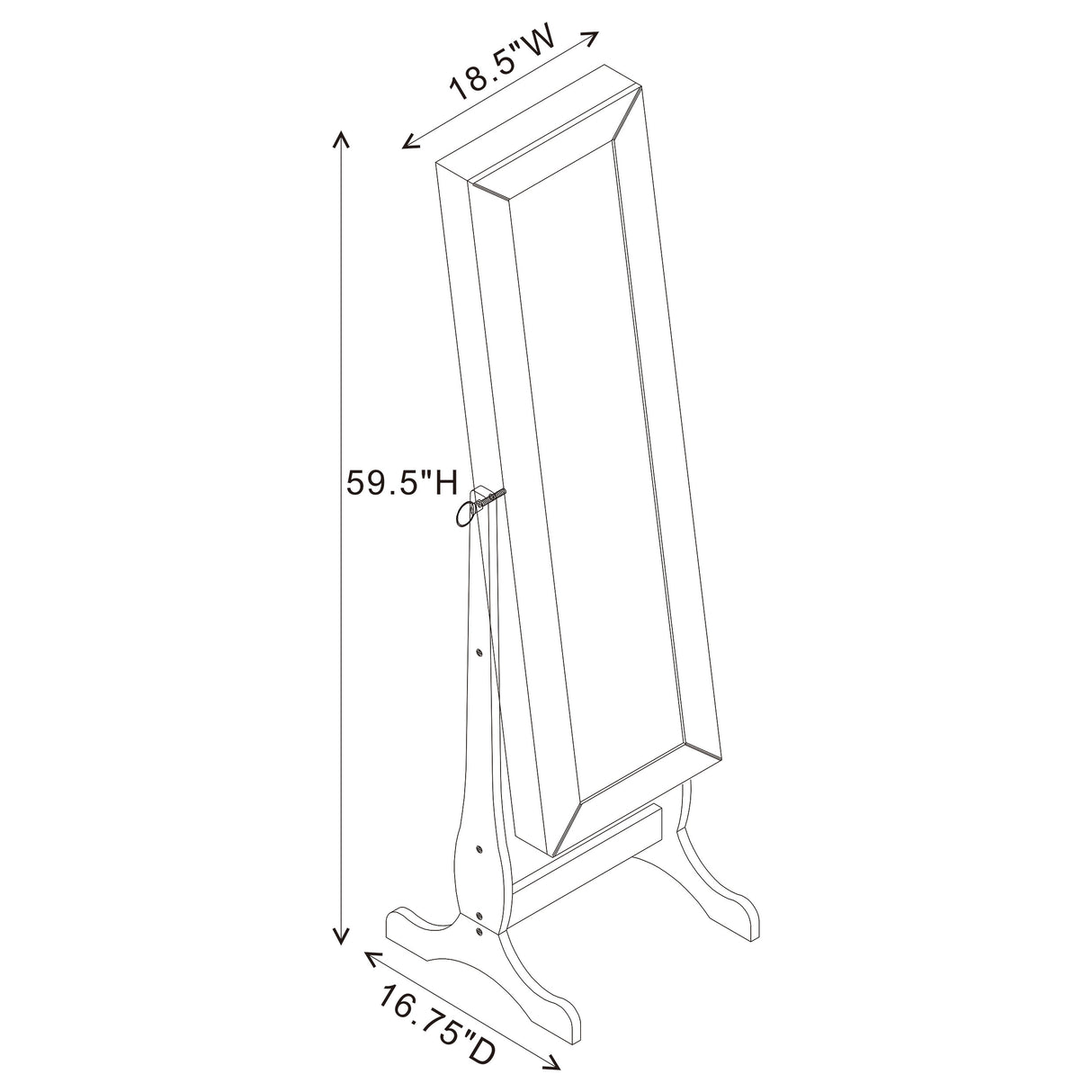 Batista Jewelry Cheval Mirror