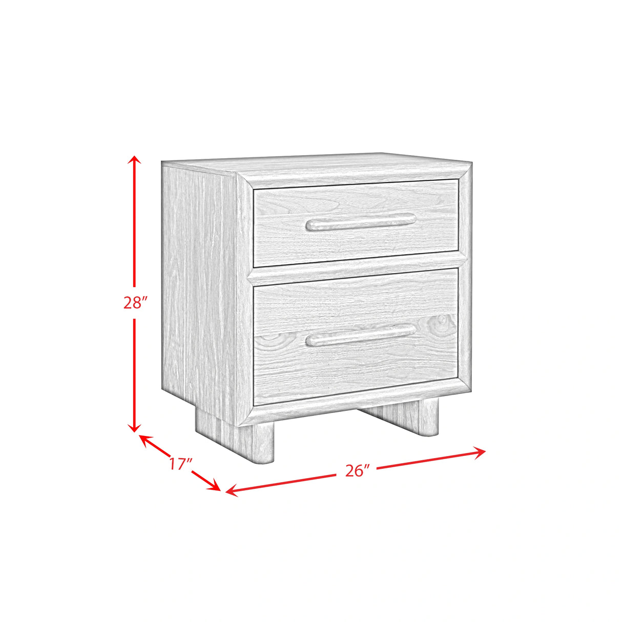 Brisbane UPH Bedroom Set with Boucle Beige and LED in Brown