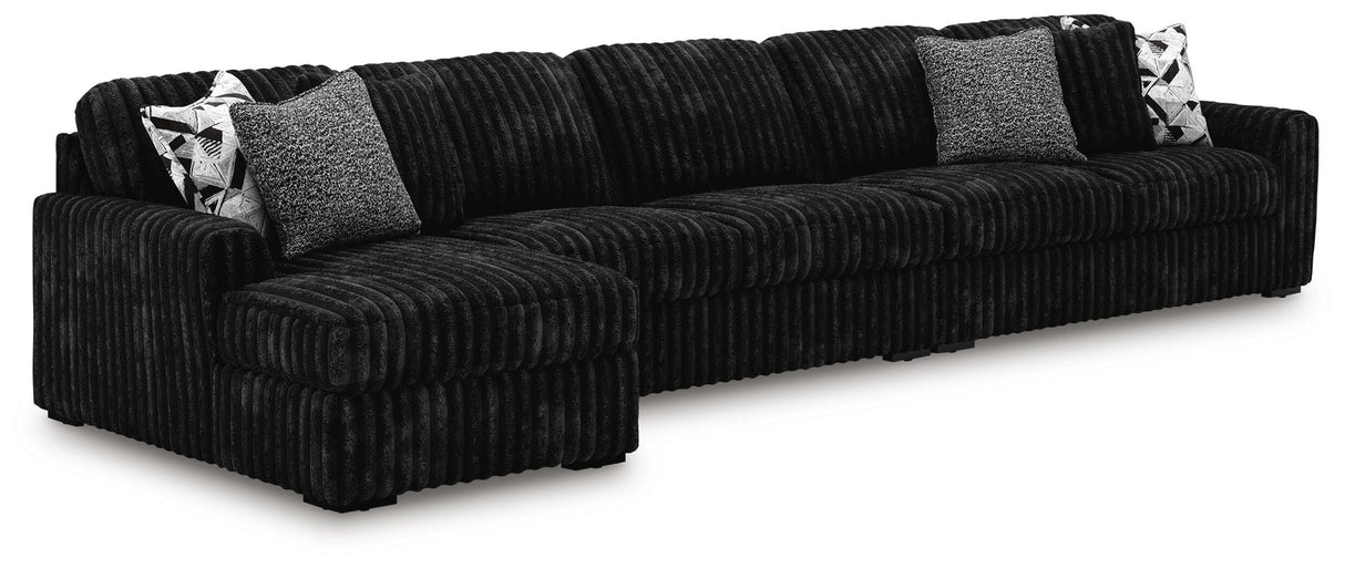Midnight-Madness Sectional with Chaise