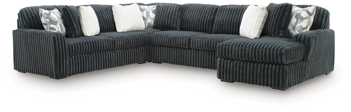 Midnight-Madness Sectional with Chaise