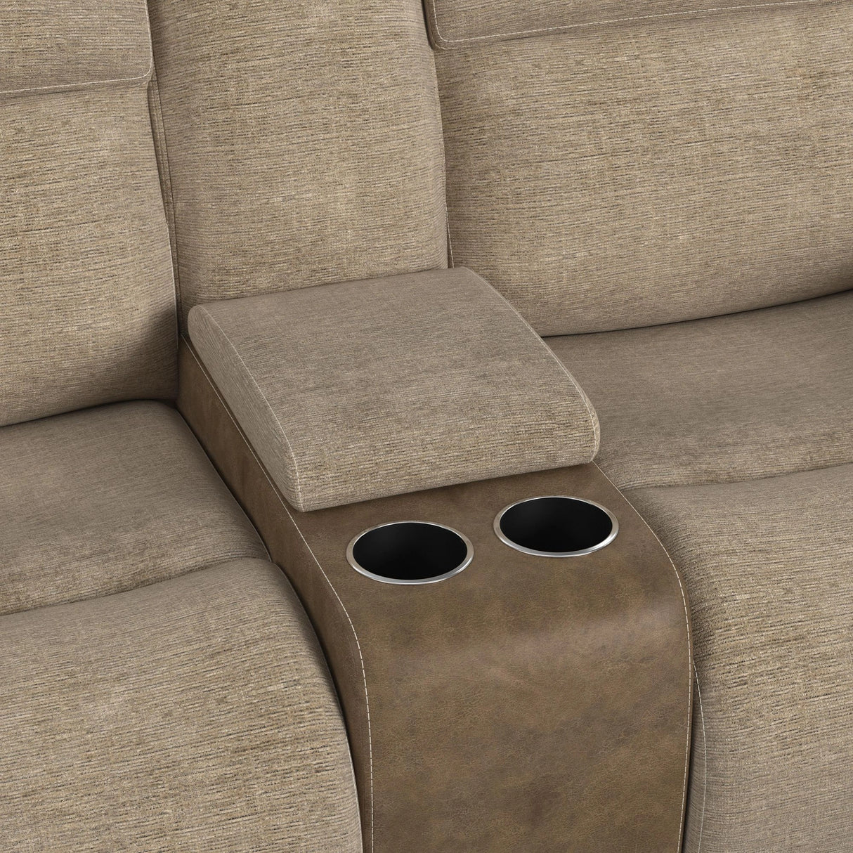 Hornet 3PC Sectional Set with Console and 2 Recliners