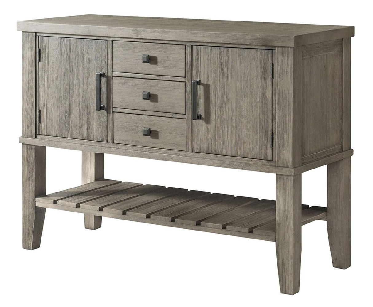 A-America Furniture Huron 51 Server in Distressed Gray
