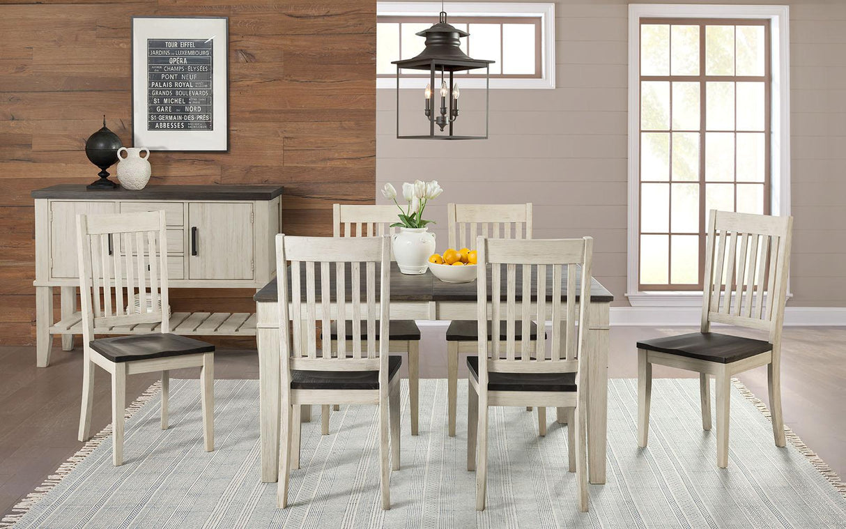A-America Furniture Huron Slatback Side Chair in Coffee (Set of 2)