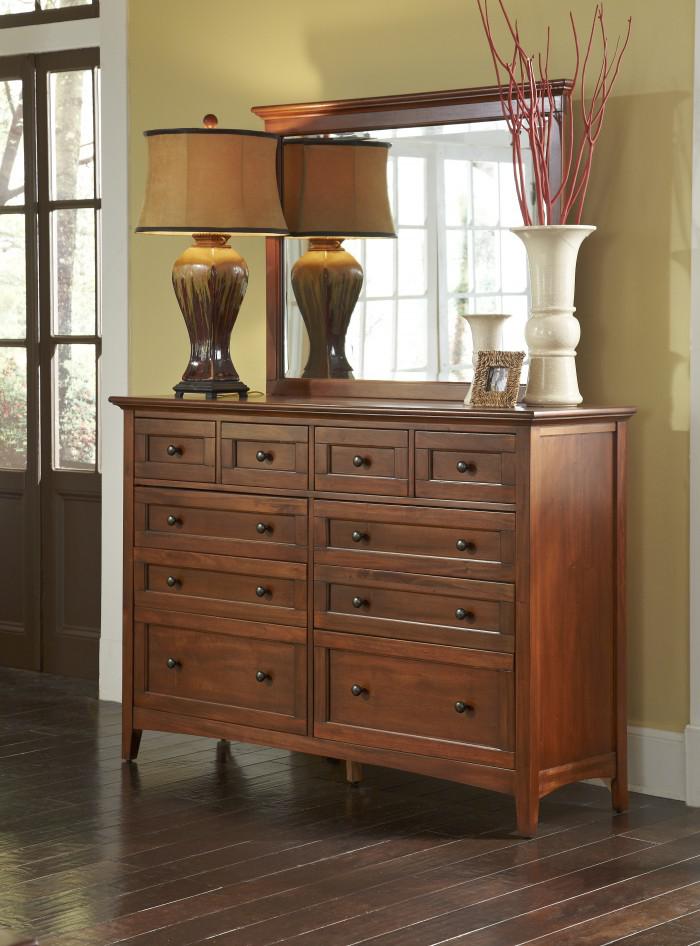 A-America Westlake Master Dresser in Brown Cherry