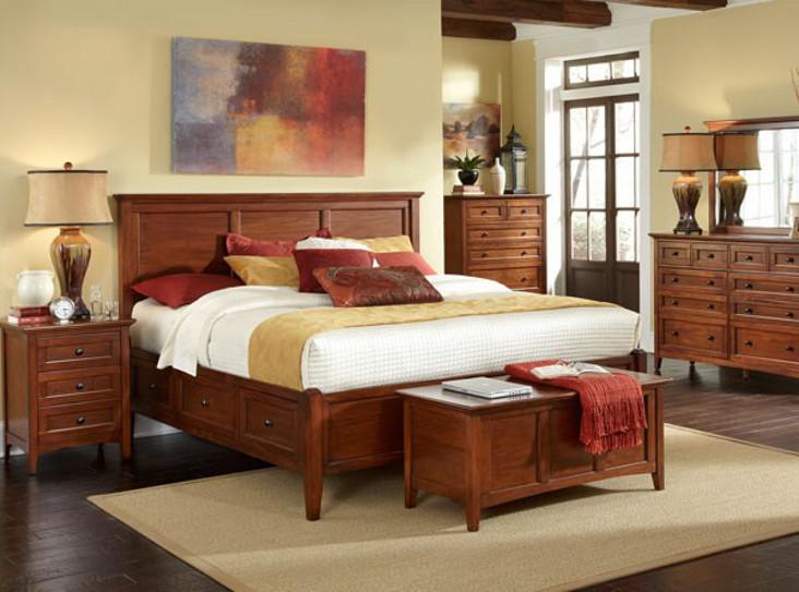 A-America Westlake Master Dresser in Brown Cherry
