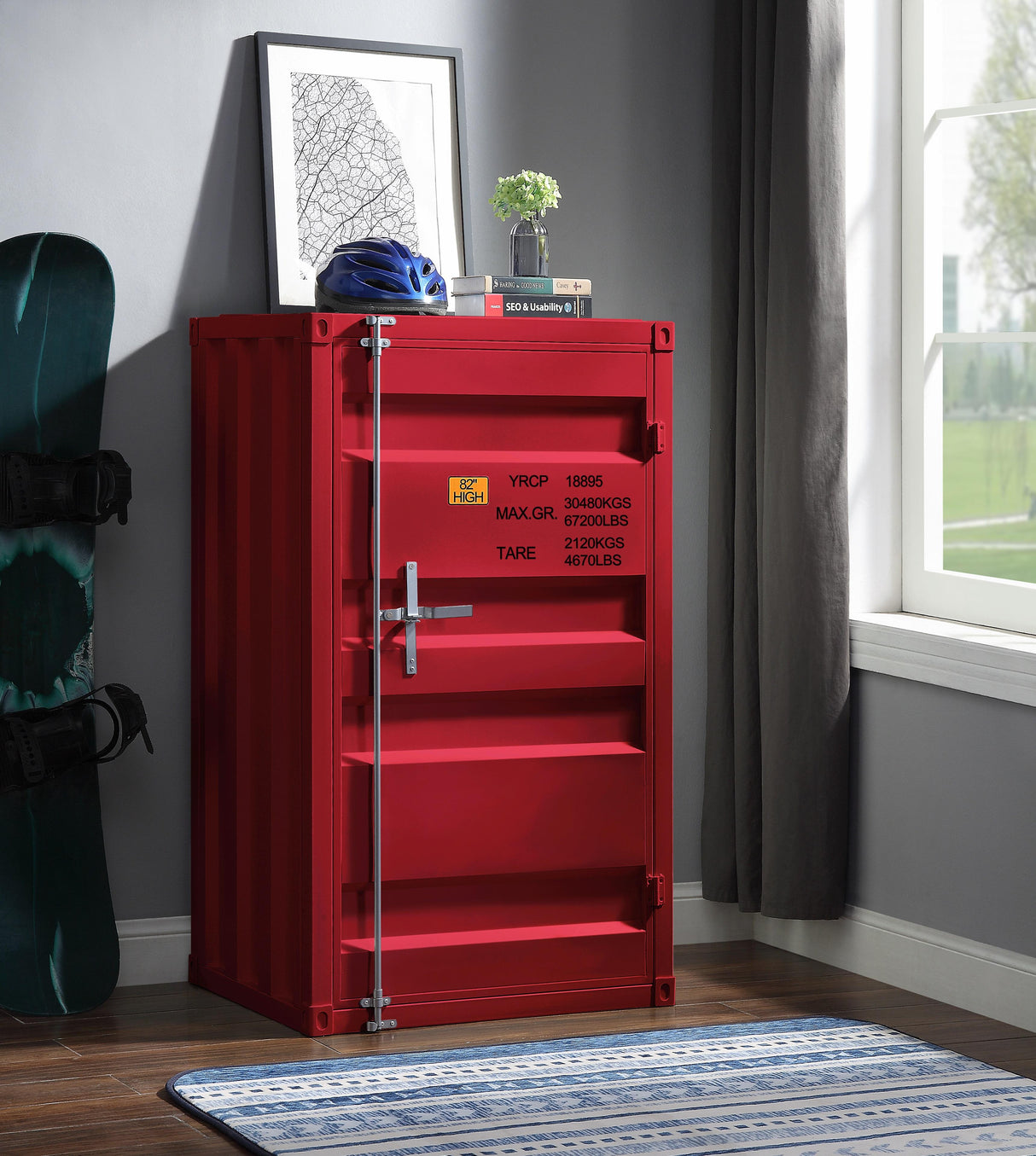 Cargo Red Chest (Single Door)